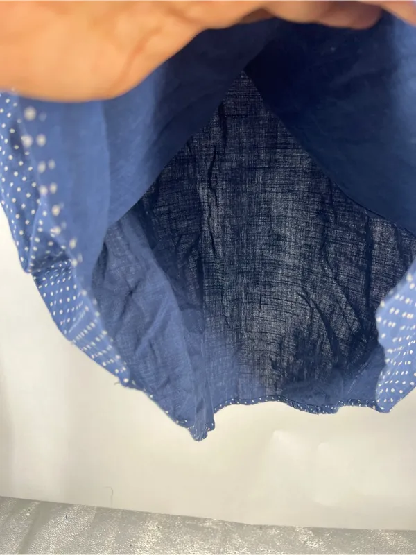 Levi’s NWT Blue Polka Dot Cotton Pajama Sleep Shirt Medium - Image 10