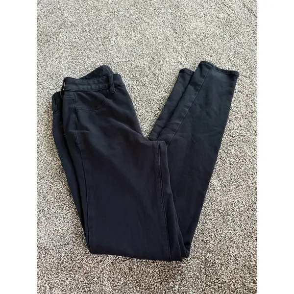 American Eagle Hi-Rise Jegging Skinny Jeans Womens 6 Long Black Super - Image 2