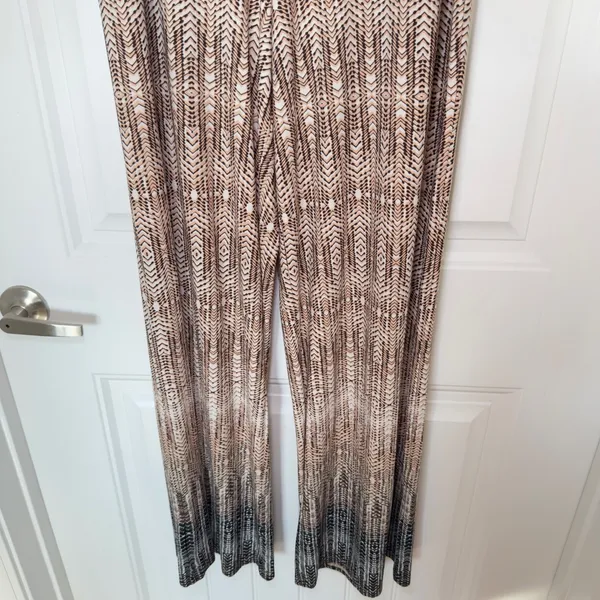Cato Woman Size 18/20 High Rise Wide Leg Geometric 70s Retro Boho Chic Pants - Image 5