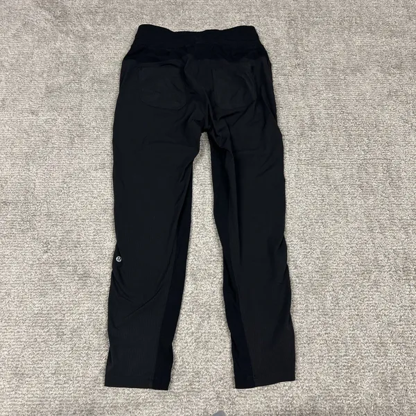 Lululemon Black Street To Studio Pants Womens 6 Pockets Cropped Comfort - Image 4