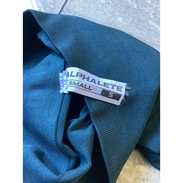 Alphalete Amplify Seamless Scrunch Butt Biker Shorts Teal Blue Womens Small - Image 6