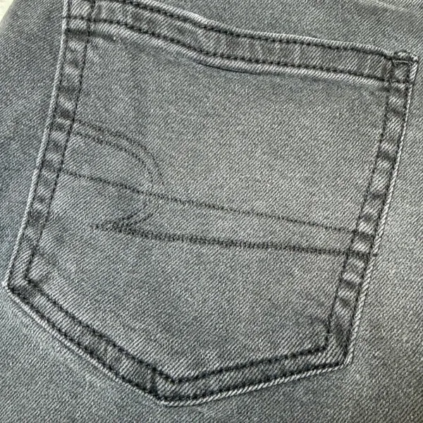 American Eagle Womens Size 8 Mom Jean Black Denim High Rise Stretch Casual - Image 7