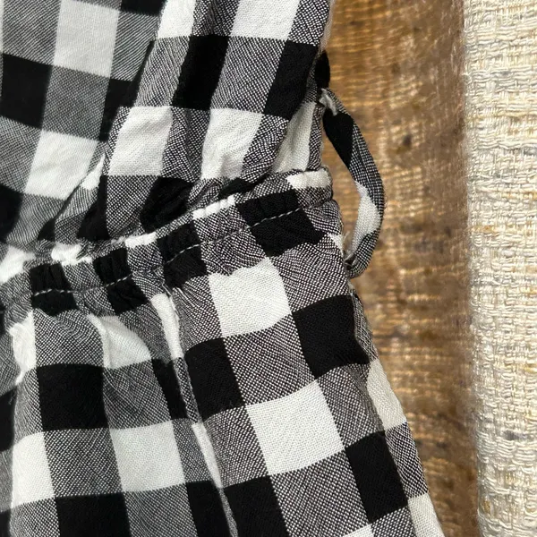 Urban Outfitters Tie Front Gingham Romper  - Image 3