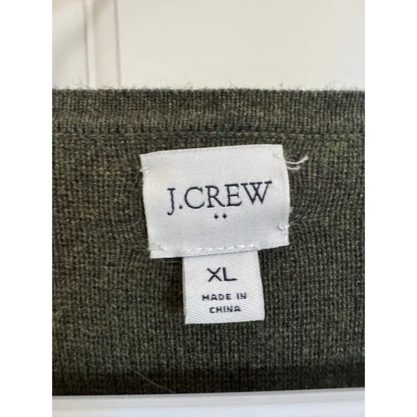J.Crew green Vanessa sweater jacket size xl - Image 2