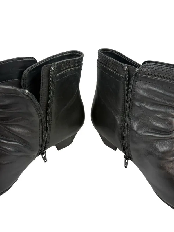 *Rockport by Cobb Hill Abbott Panel Ankle Boots Size 7.5 Black Leather Comfort - Image 8