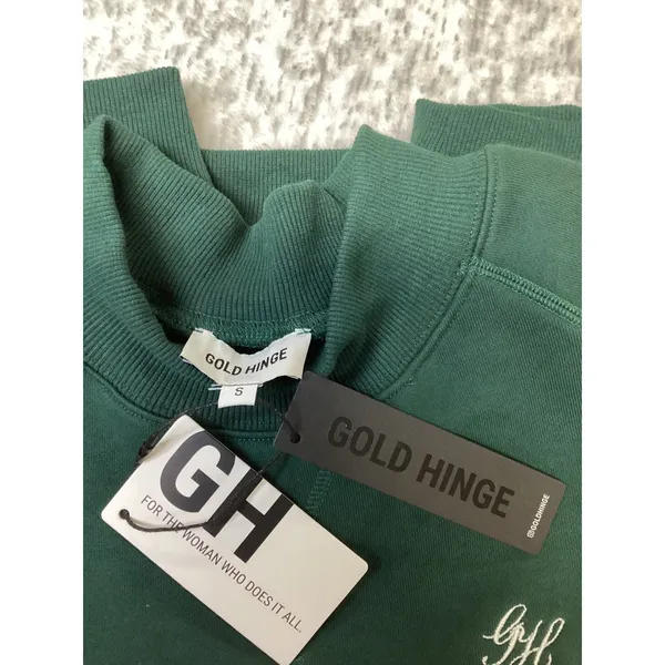 Gold Hinge Mock Neck Tank Top Hunter Green Small GH248-HUN NWT - Image 5
