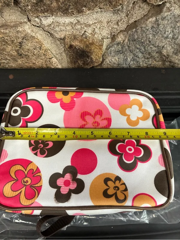 Limited Too Insulated Lunch Tote Bag Floral Design Y2K Pink White New with Tags - Image 8