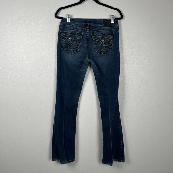 Silver Jeans Co Suki Surplus Bootcut Jeans Blue‎ Medium Wash Mid Rise 29x32 - Image 5