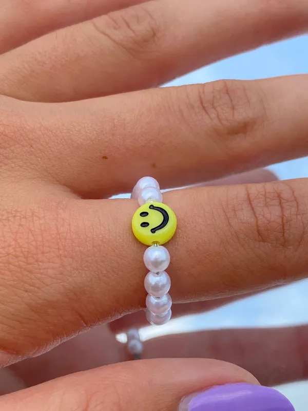 Handmade Smiley Ring - Image 2