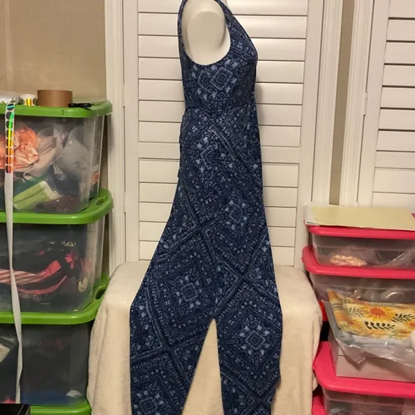 Motherhood Maternity Navy Patterned Maxi Dress - Image 4