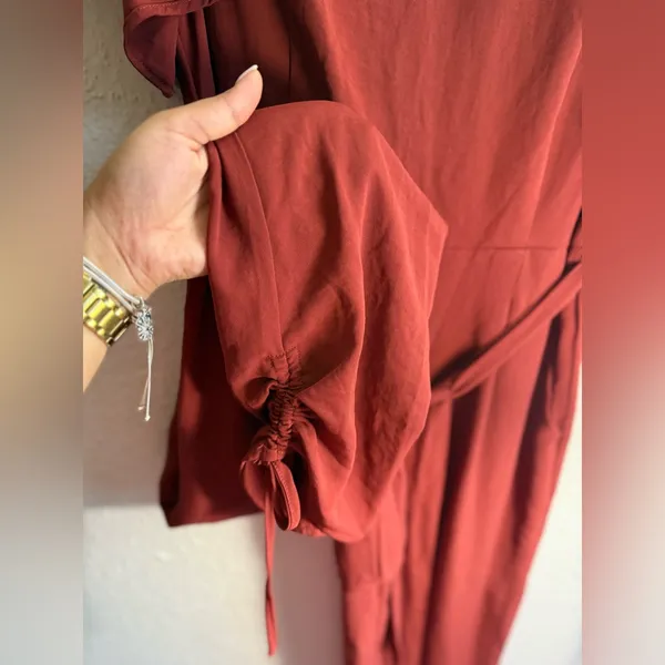 Gilli Brown Jumpsuit with Wide Leg Design Size L - Image 5