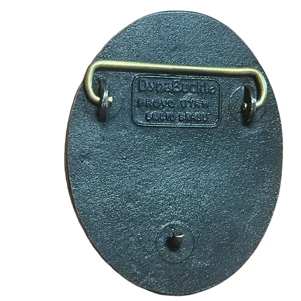 Smith Pacific Steel Dyna Brass Vintage Belt Buckle - Image 2