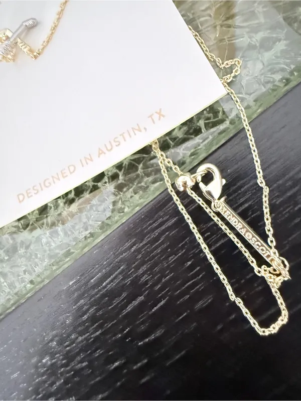 Kendra Scott Hockey Stick Pendant Necklace and Earrings Gold/Silver Matching Set - Image 10