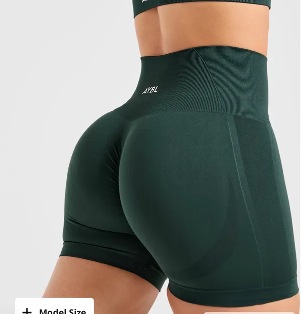 AYBL Empower Shorts Dark Green  - Image 2