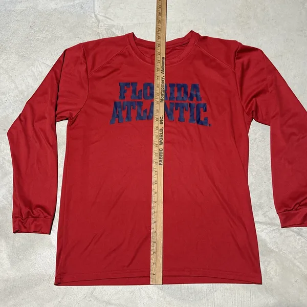 Adidas Florida Atlantic Owls FAU Women's SZ L T-Shirt Red Ultimate Tee NCAA - Image 4