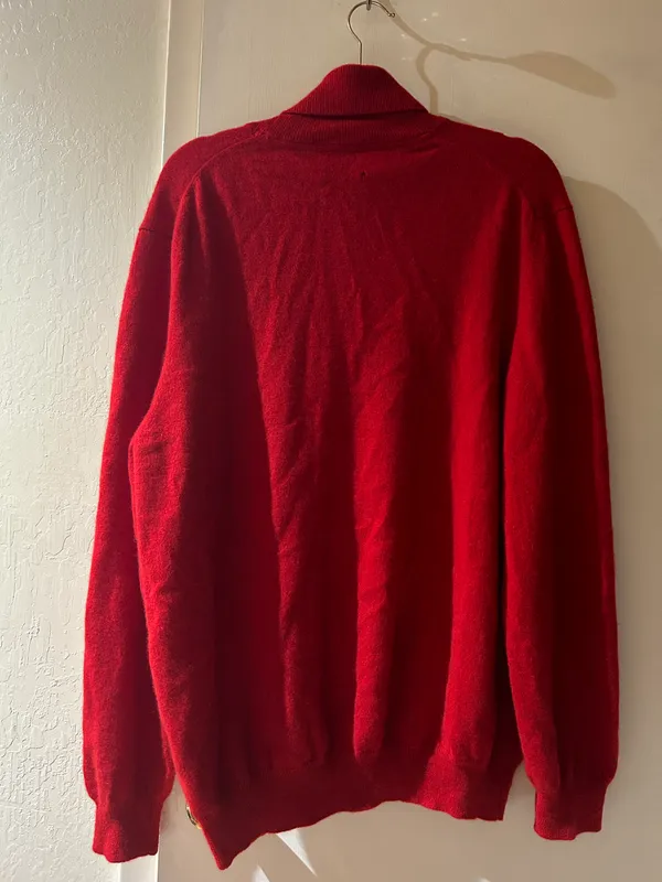 Cashmere Luxury Turtleneck Sweater Red Size XL - Image 2
