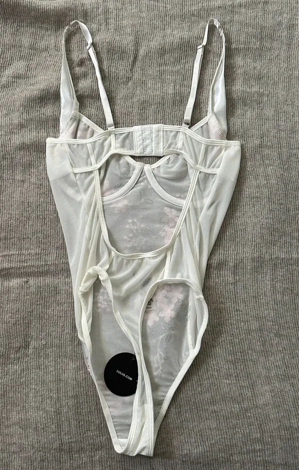 Lulus Embroidered Bustier Bodysuit - Image 2