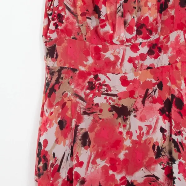 East 5th Womens Floral Babydoll Midi Dress Size 12‎ Sleeveless Artsy Y2K - Image 3