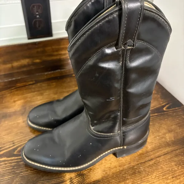 Laredo Black Boots Size‎ 6.5 - Image 2