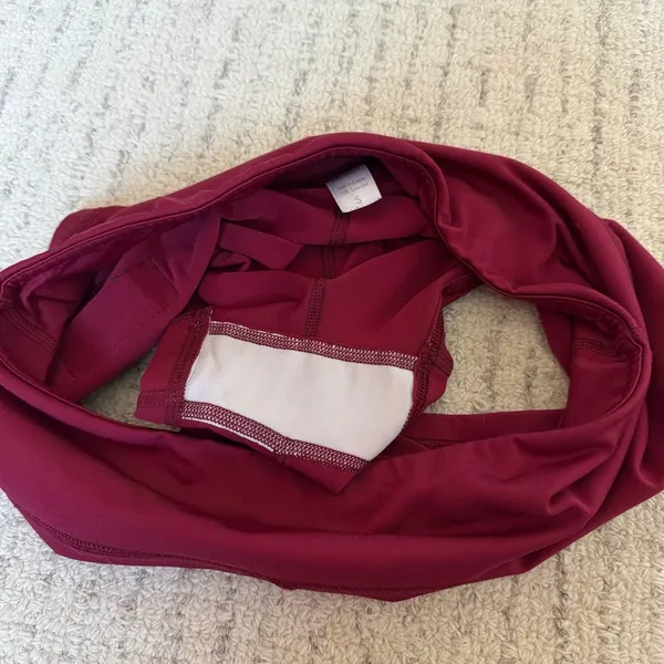 Fleo Women's Burgundy Athletic Shorts Red - Image 4