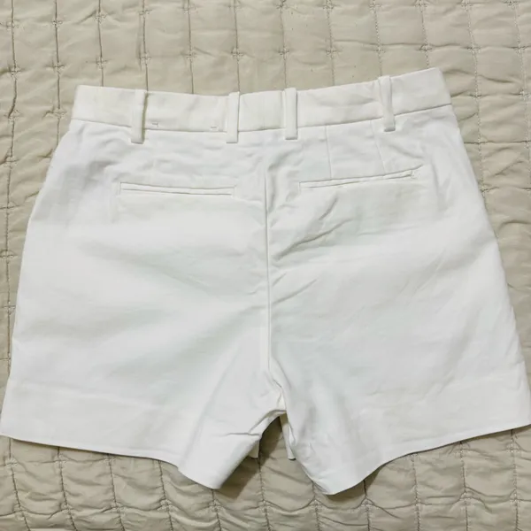 GAP Women White Tailored High Rise Pocketed‎ Casual Elegant Shorts Size 0 - Image 6