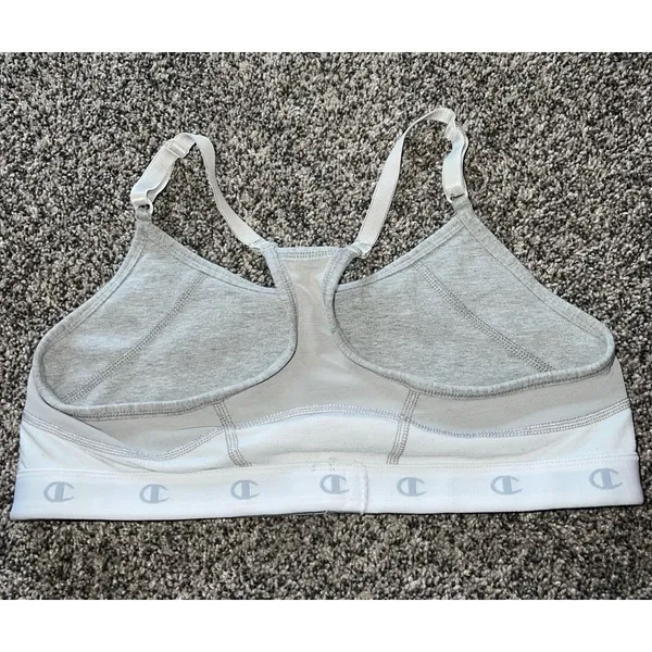 Champion women's gray sports bra size‎ large - Image 5