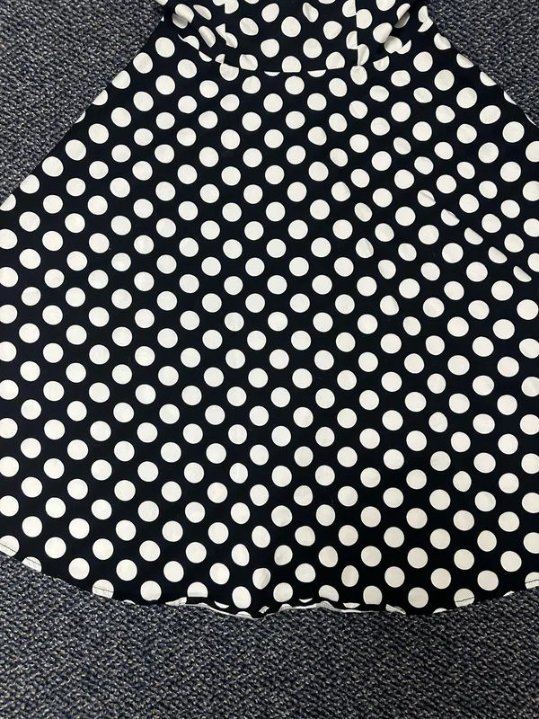 Bridesmay Black and White Polkadot Dress Size Small - Image 4