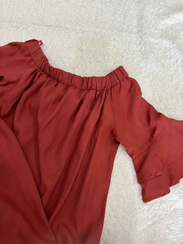 Boutique Midi Dress Orange Size L - Image 3