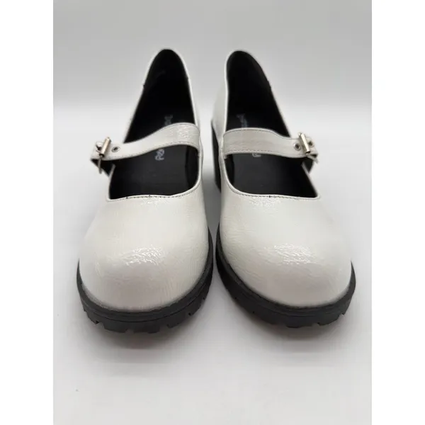 Dirty Laundry Chunky Heel Platform White Lug Sole Mary Jane Loafer 9.5 Y2K - Image 3