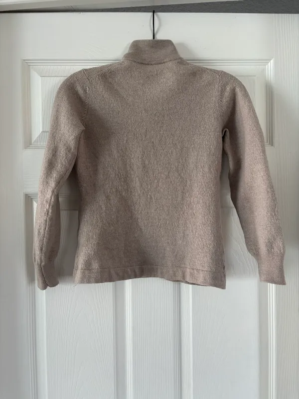 Gap Tan Quarter-Zip Sweater - Size XXS - Image 3