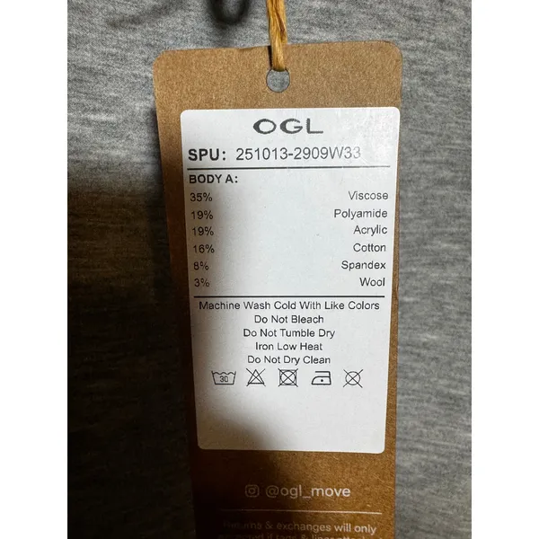 Brand New OGL Women's S Wool-like Flared Maxi Skirt Heather Grey - Image 8