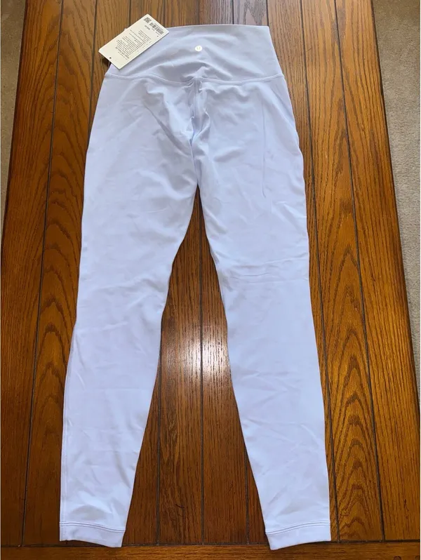 Lululemon Align High Rise 28” Pastel Blue Double Lined Size 8 NWT - Image 2