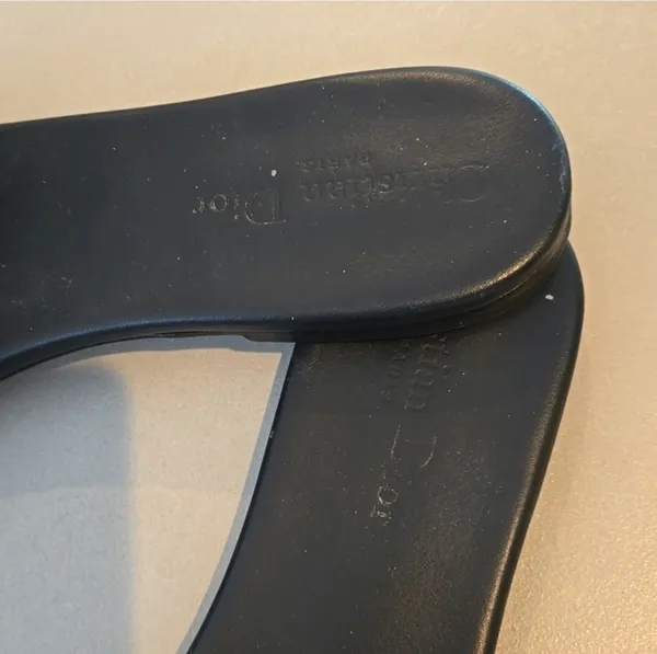 Authentic Dior D way slides Size 39.5 Deep Blue - Image 3