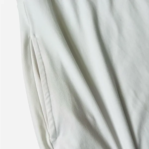 Athletic White Midi Dress with Pockets - Image 3