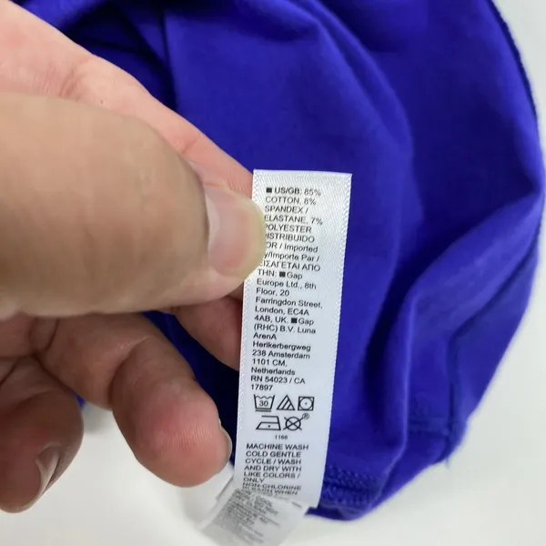 Athleta Tank Top Womens XXS Blue Mock Turtleneck Sleeveless Cotton Blend Stretch - Image 8