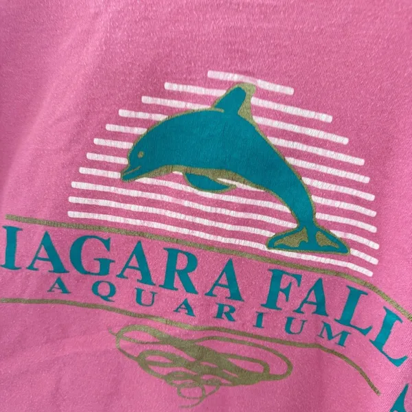 Vintage Pink Niagara Falls Aquarium T-Shirt XLARGE - Image 3