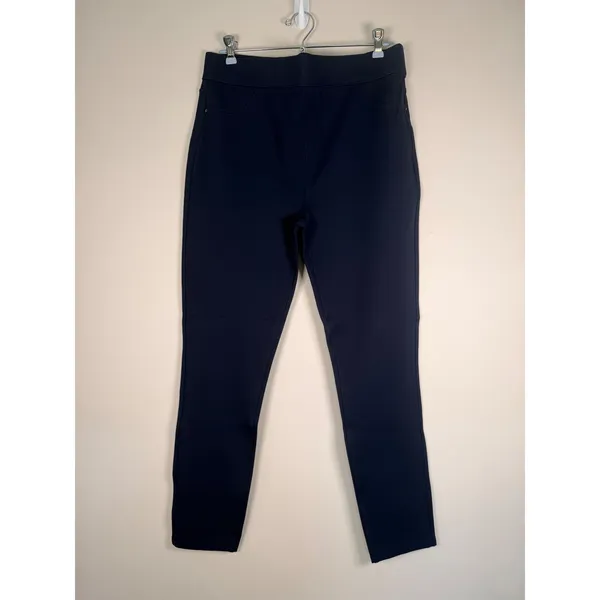 Spanx The Perfect Pant Navy Blue Slim Ankle‎ Ponte Pants XL High Rise Pull On - Image 2