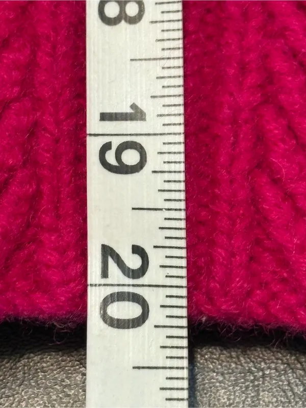 Vintage Ralph Lauren 100% Wool Cable Knit Turtleneck Sweater Pink Size Small - Image 9