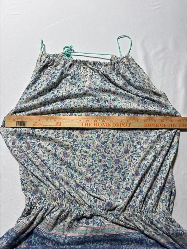 Free People Floral Boho Maxi Dress with Adjustable Straps - Image 5
