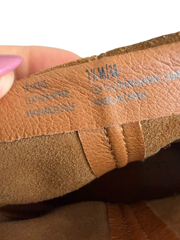 LUCKY BRAND Tan Suede Boots Size 7.5 Womens - Image 8