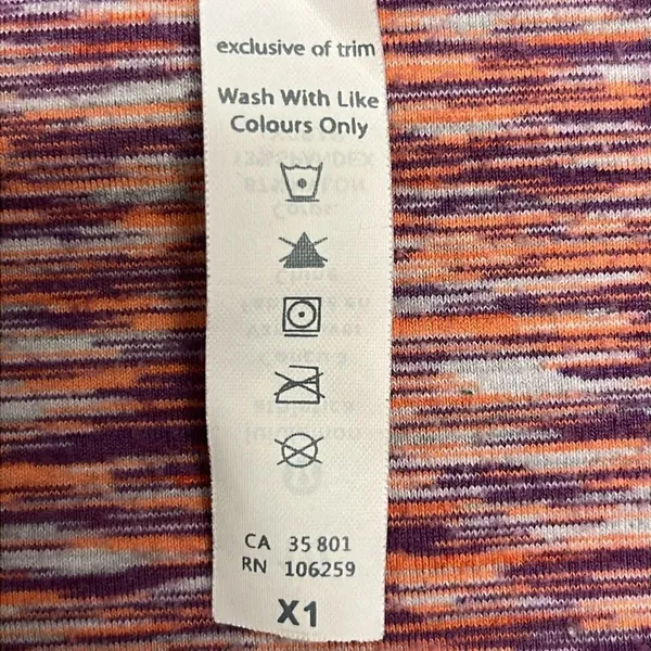 Lululemon Athletica Heather Purple Scoop Neck Long Sleeve Thumb Hole Top- Sz 10 - Image 14