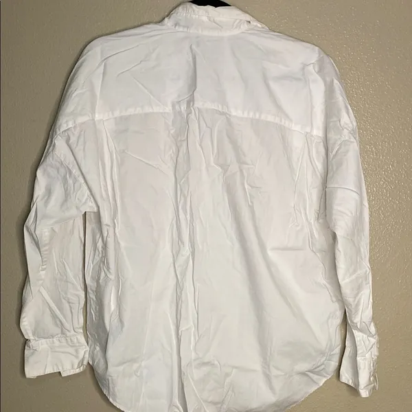 White and‎ Gold Embroidered Button Down Shirt western cowgirl - Image 4