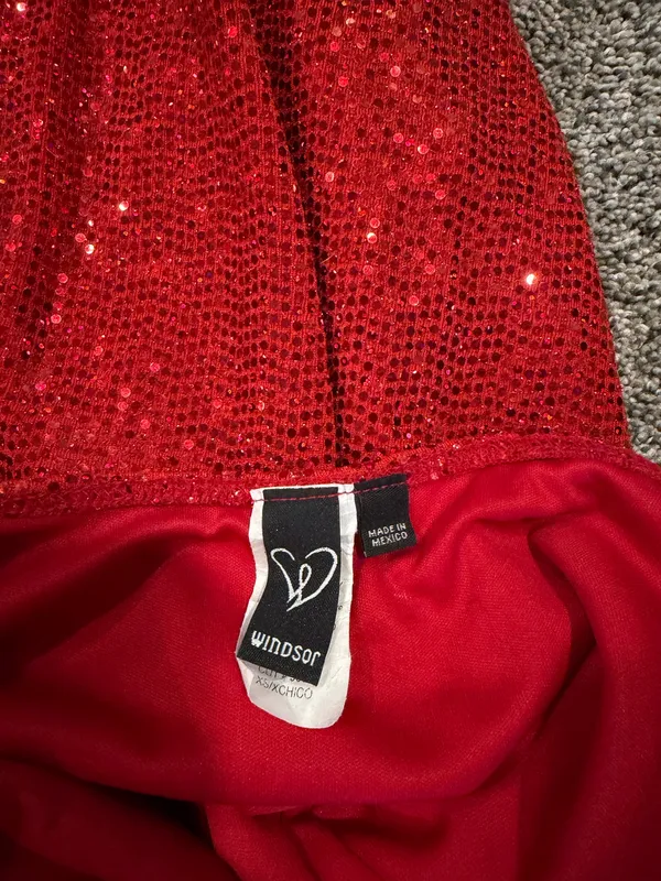 Windsor Dress Mini Red Glitter - Image 5