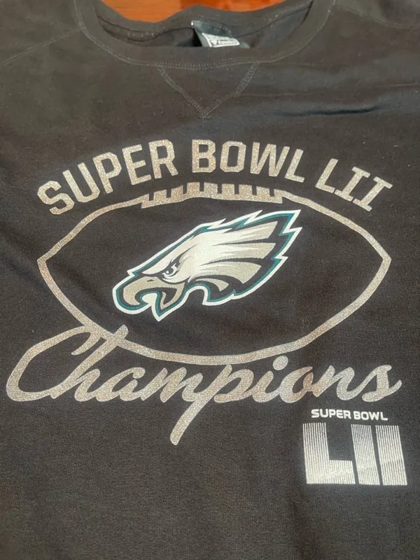 NFL Philadelphia Eagles Super Bowl LII Champions Sweatshirt Ladies 2XL Fanatics - Image 7