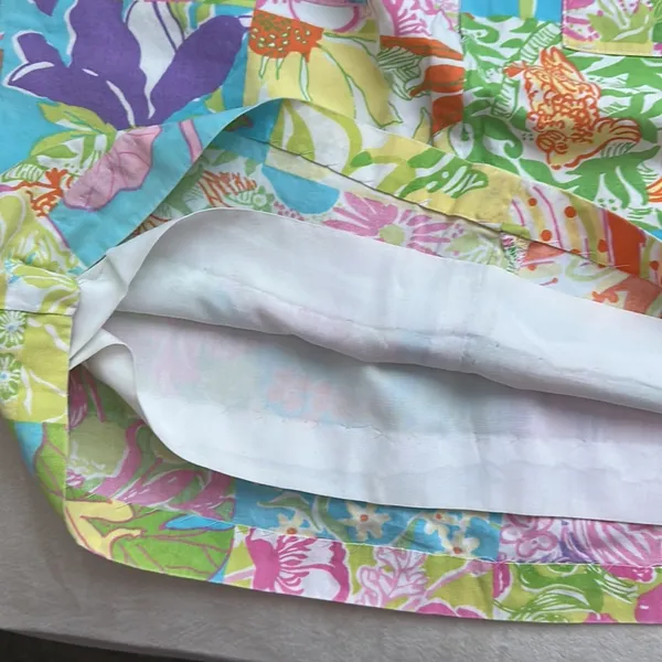 Vintage White Label Lilly Pulitzer Patchwork Skirt - Image 7