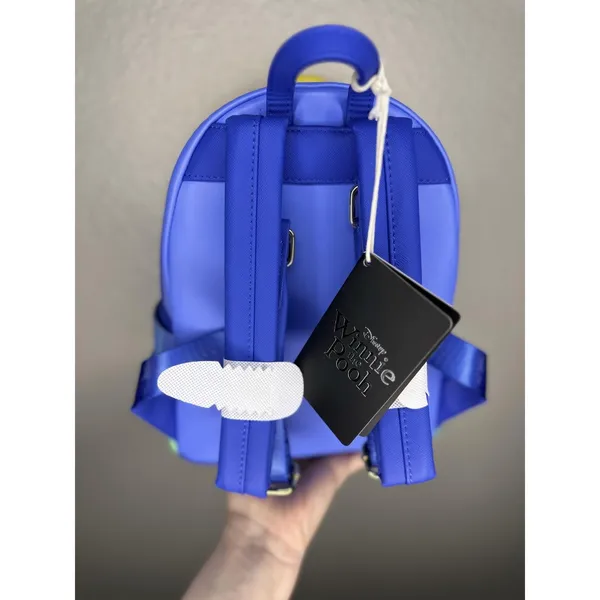 Loungefly Mini Backpack Bag Womens Blue Winnie The Pooh Umbrella Rain Disney - Image 6