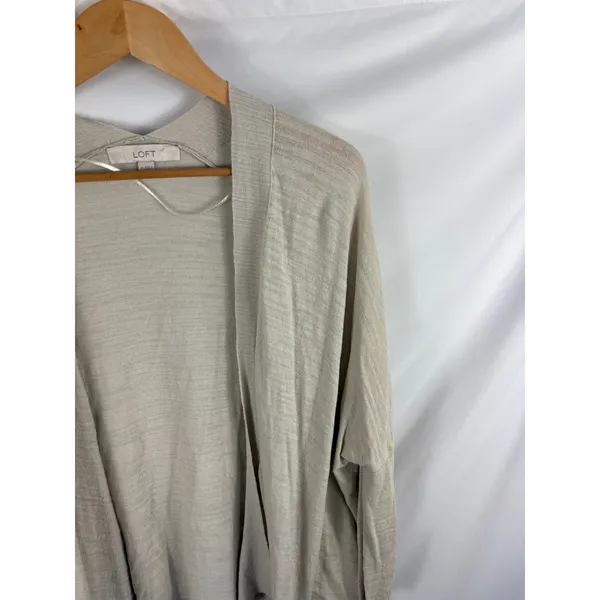 Ann Taylor LOFT Oversized Tan Knit Cardigan Size XS - Image 2