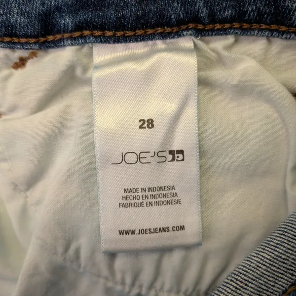 Joe's Jeans Women 28 Medium Indigo Straight Leg Distressed Denim 45GXLLT65994‎ - Image 7