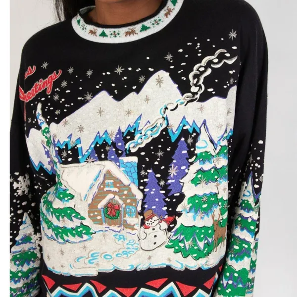 Vintage 90s 1991 Christmas holy grail Crewneck sweater - Image 2
