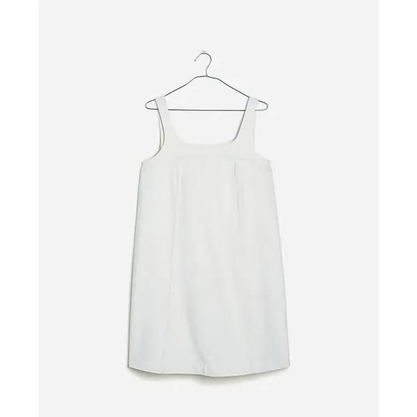 Madewell Denim A Line Minimalist Resort Sleeveless Mini Dress 00 NWT - Image 4